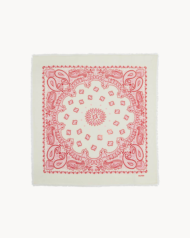 Large Bandana Hachiko Bico red white - Image principale