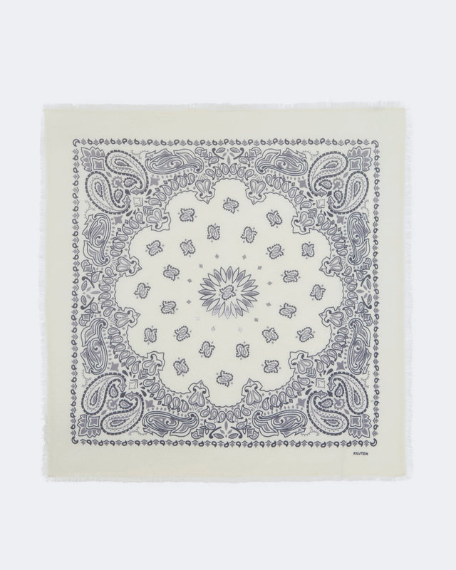 Large Bandana Hachiko Bico Gray White - Image principale