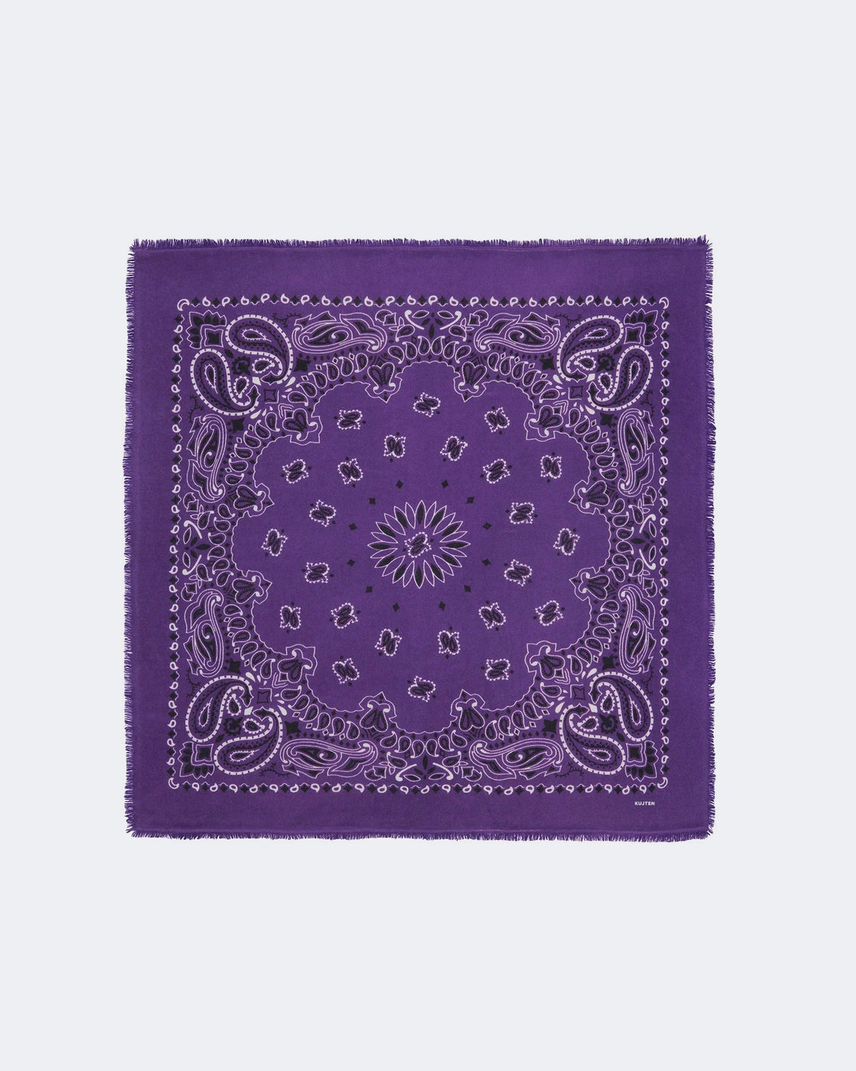 Bandana en cachemire violet pour femme - Kujten packshot