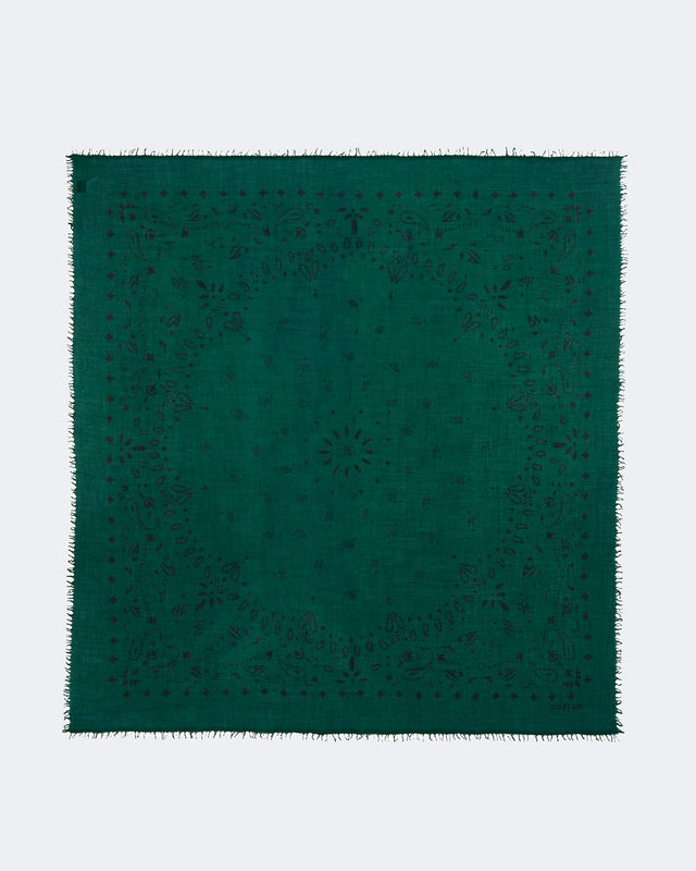 Très Grand Bandana Effy vert foret - Image principale