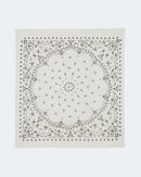 Bandana en voile de cachemire blanc pour femme et pour homme - Kujten packshot