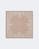 Bandana en cachemire & soie beige pour femme et pour homme - Kujten packshot