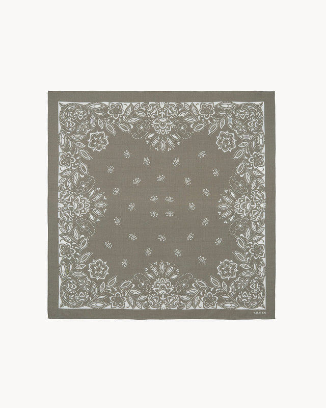 Grand Bandana Helia kaki chiné - Image principale