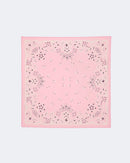 Bandana en cachemire & soie rose pour femme - Kujten packshot