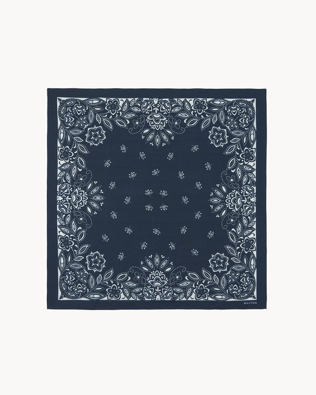 Grand Bandana Helia bleu marine foncé - Image principale