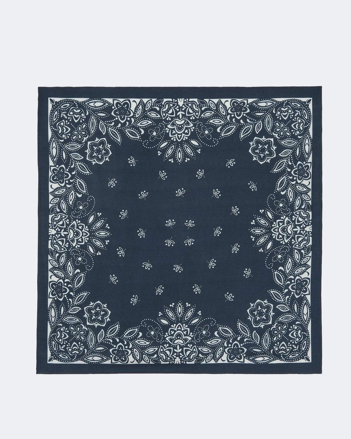 Bandana en cachemire & soie noir pour femme et pour homme - Kujten packshot