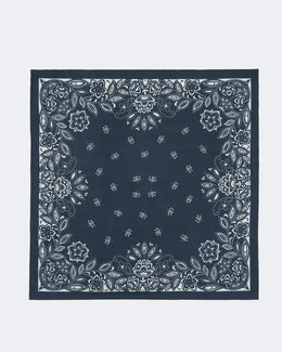 Bandana en cachemire & soie noir pour femme et pour homme - Kujten packshot