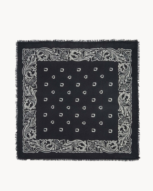 Grand Bandana Hawai noir - Image principale