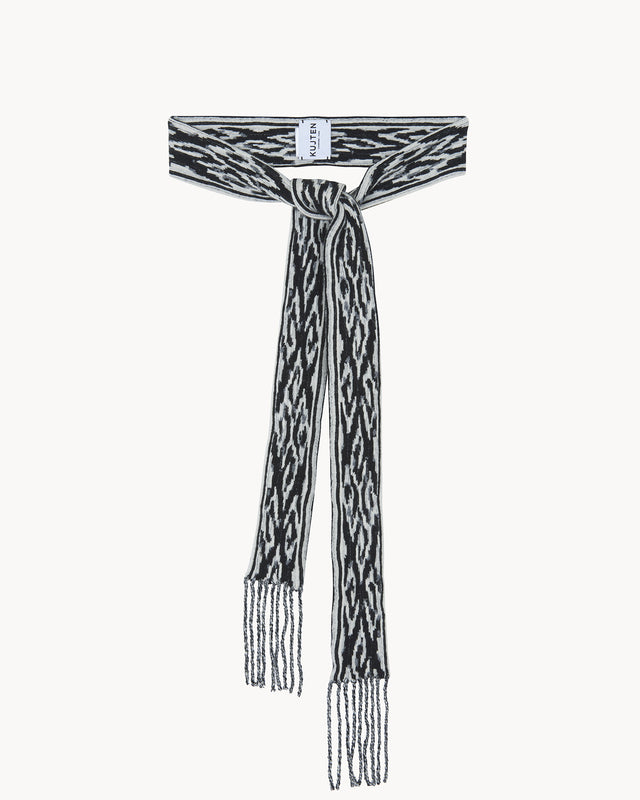 Belt Ikat black - white - Image principale