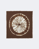 Bandana en cachemire marron et camel pour femme et pour homme - Kujten packshot