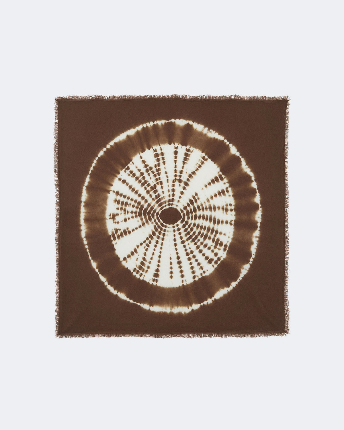 Bandana en cachemire marron et camel pour femme et pour homme - Kujten packshot