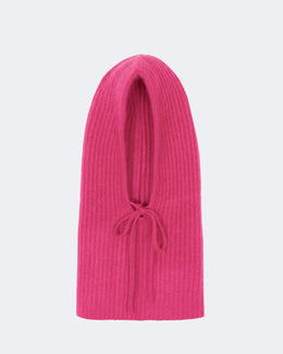 Cagoule en cachemire rose pour femme - Kujten packshot
