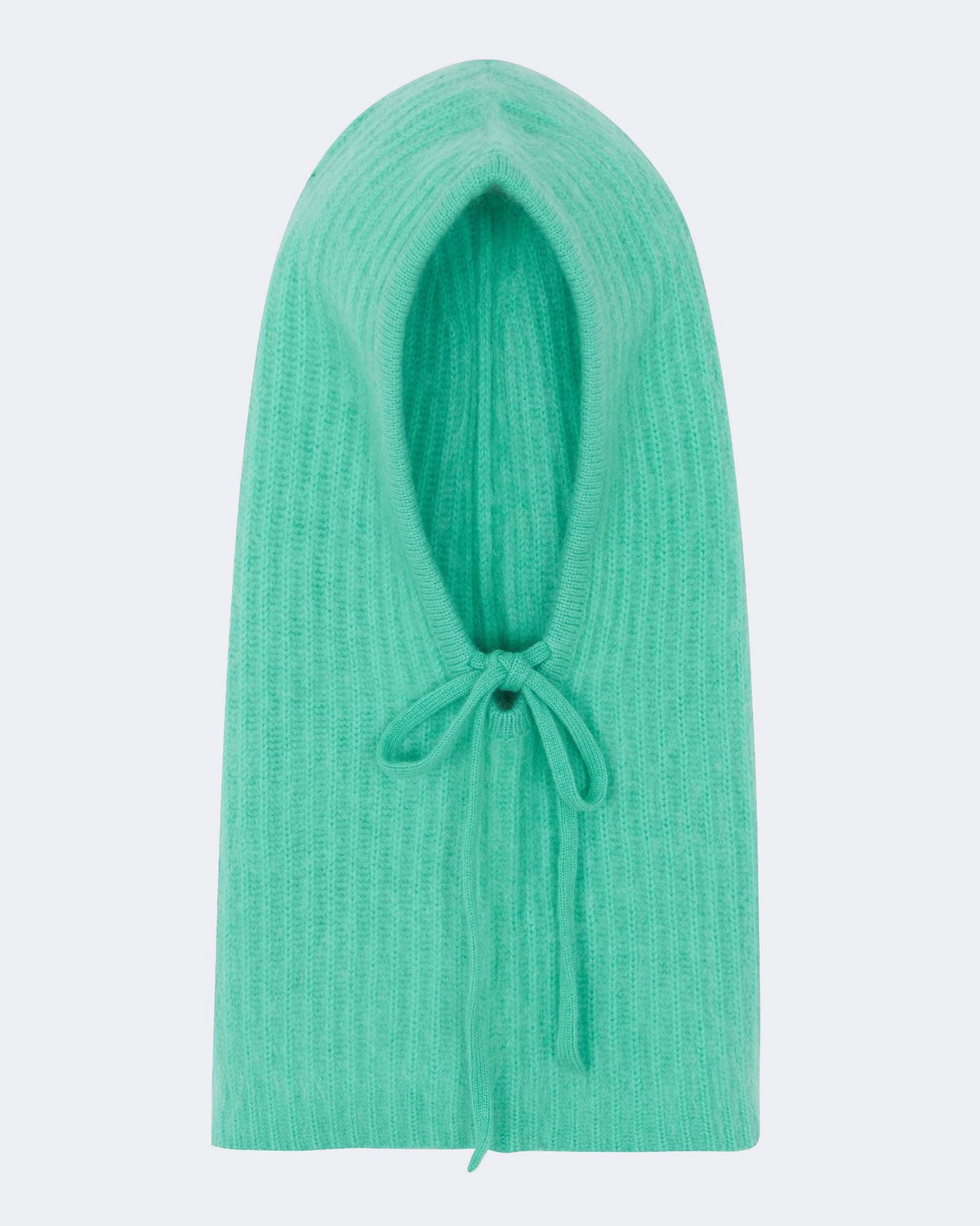 Cagoule en cachemire vert pour femme - Kujten packshot