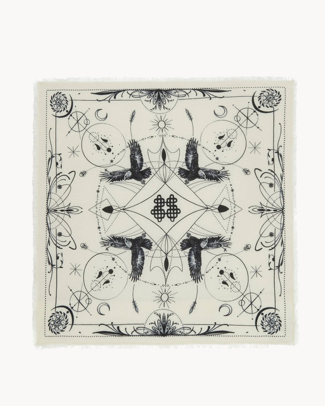 Grand Bandana Hiloki blanc - Image principale