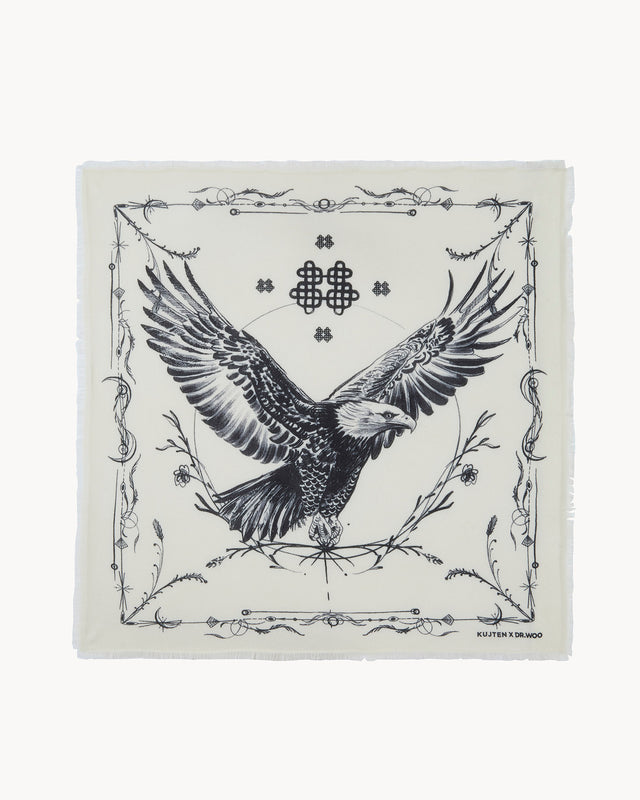 Grand Bandana Washi blanc - Image principale