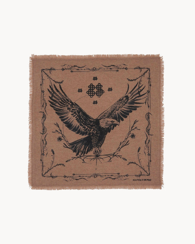 Petit Bandana Hilo marron camelo - Image principale