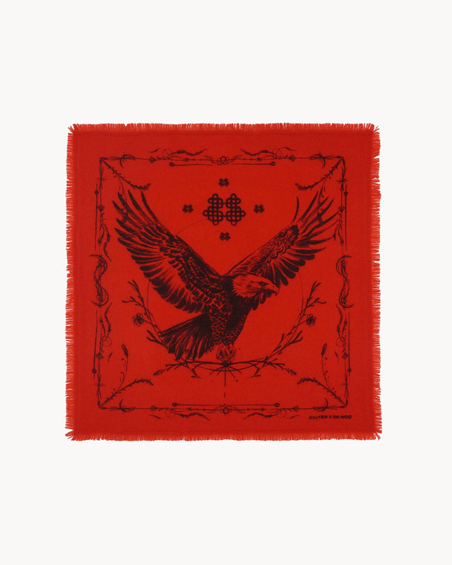 Petit Bandana Hilo orange rosso - Image principale