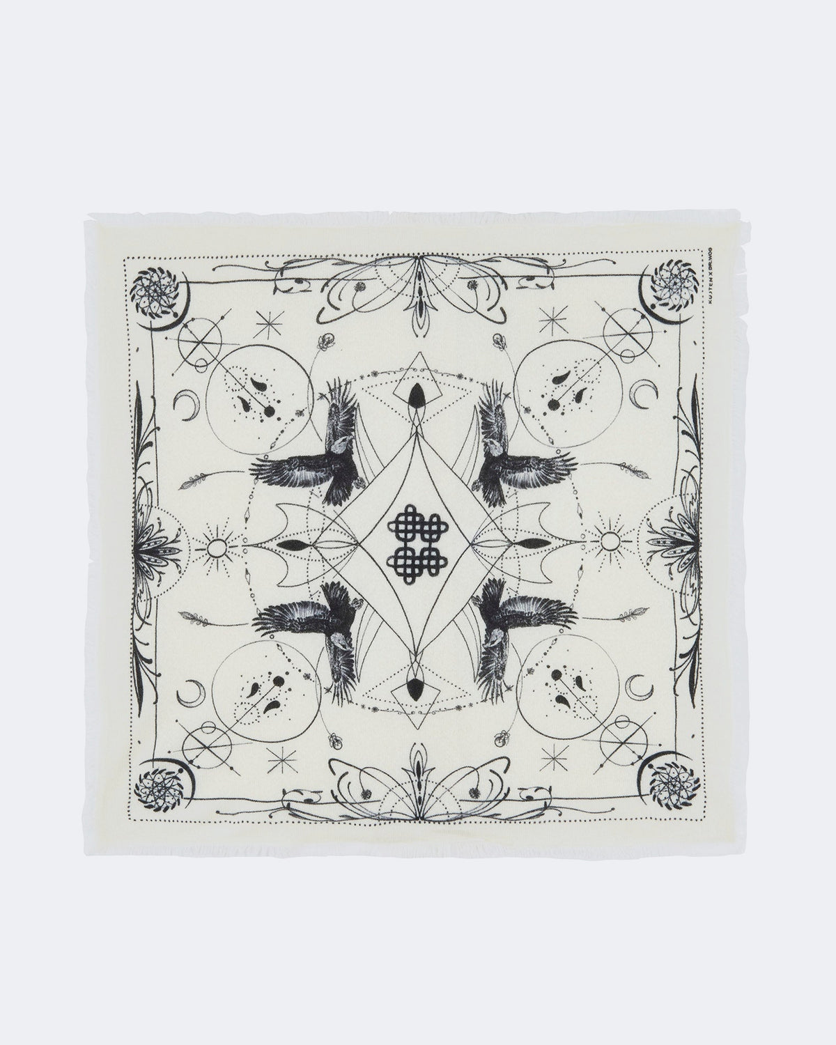 Coussin en cachemire blanc - Kujten packshot