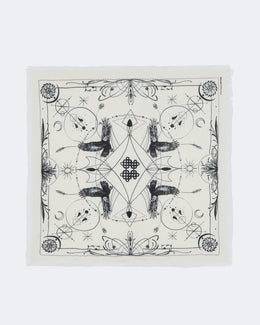 Coussin en cachemire blanc - Kujten packshot
