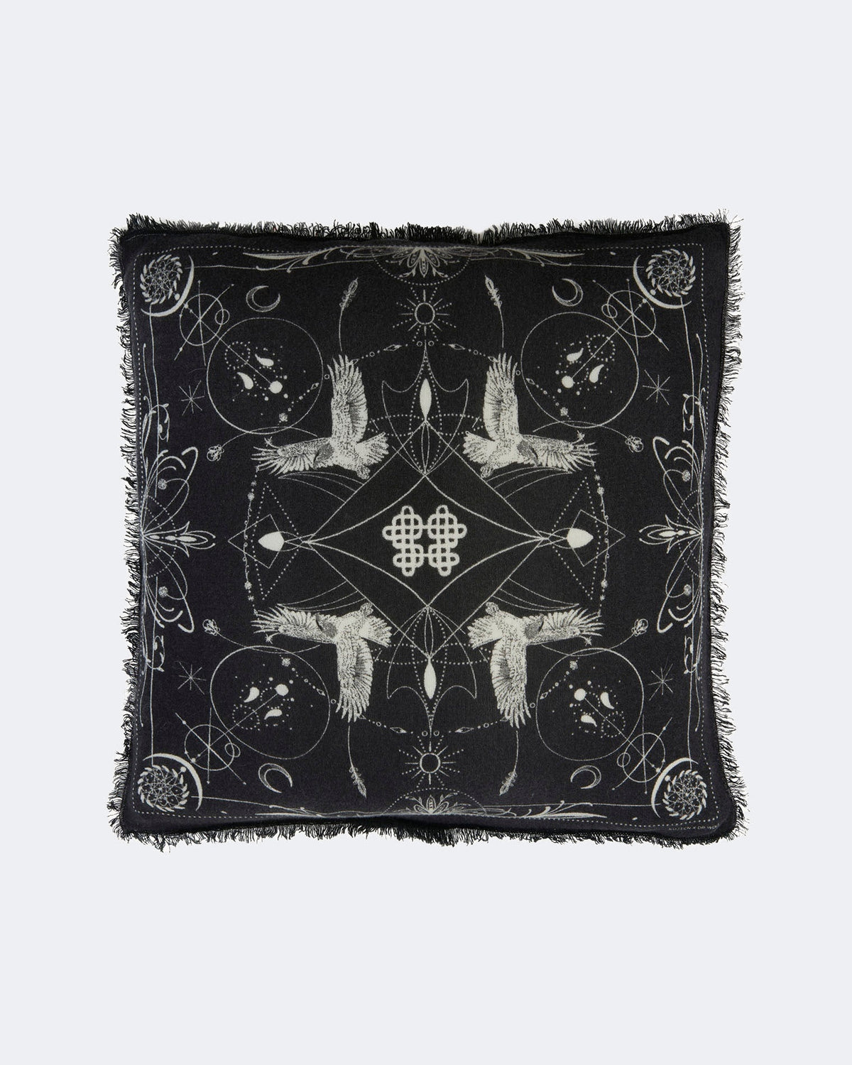 Coussin en cachemire noir - Kujten packshot