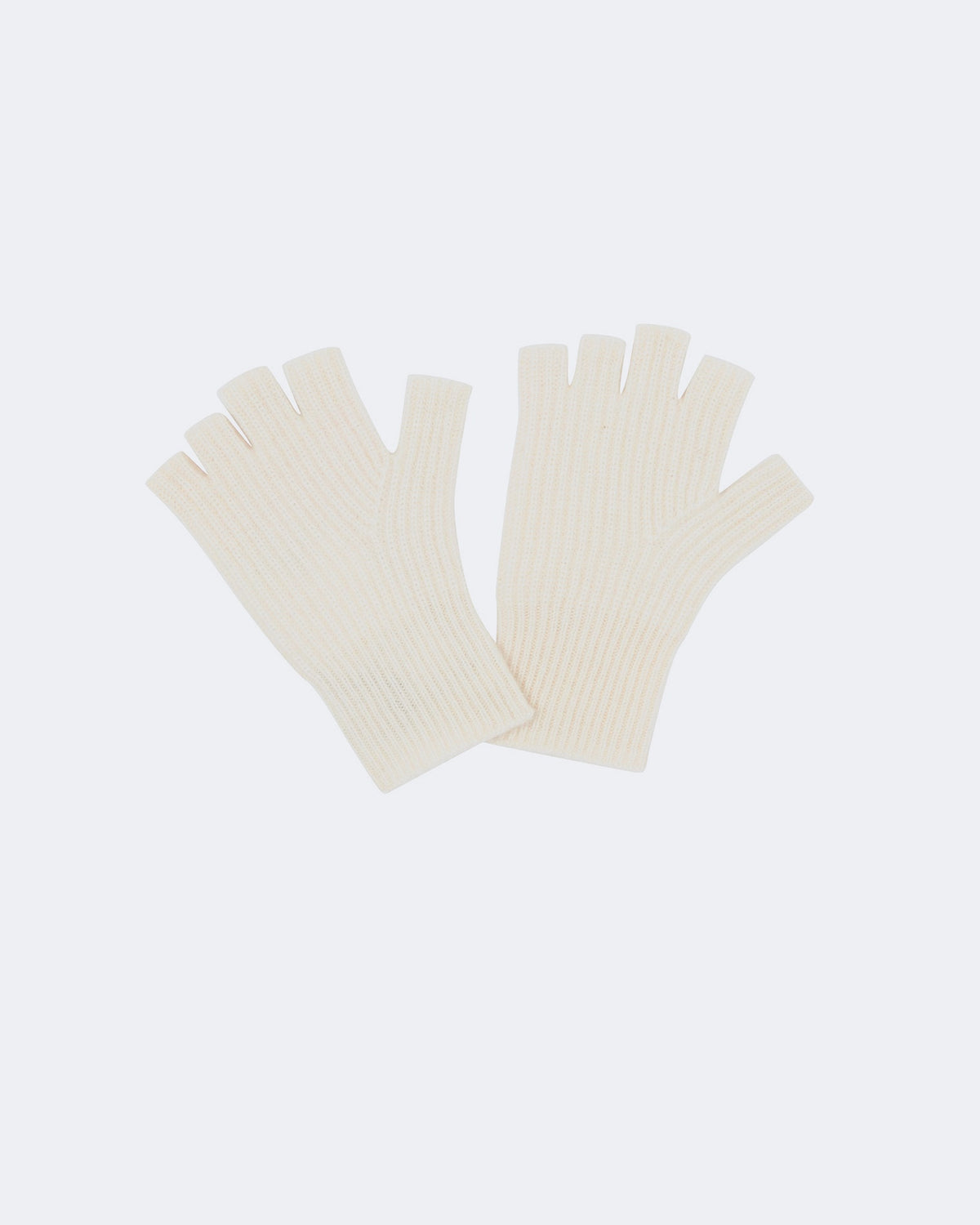 Gants en cachemire blanc pour femme - Kujten packshot
