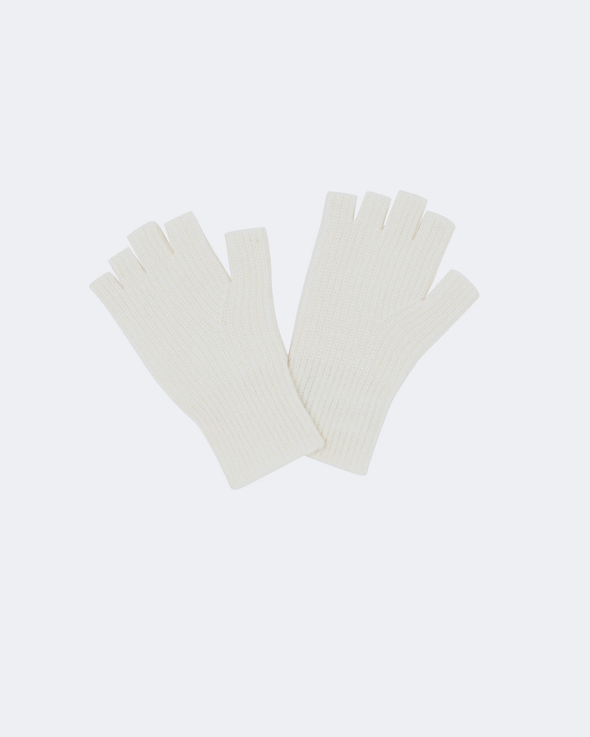 Gants en cachemire blanc pour femme - Kujten packshot