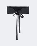 Ceinture en cachemire noir pour femme - Kujten packshot