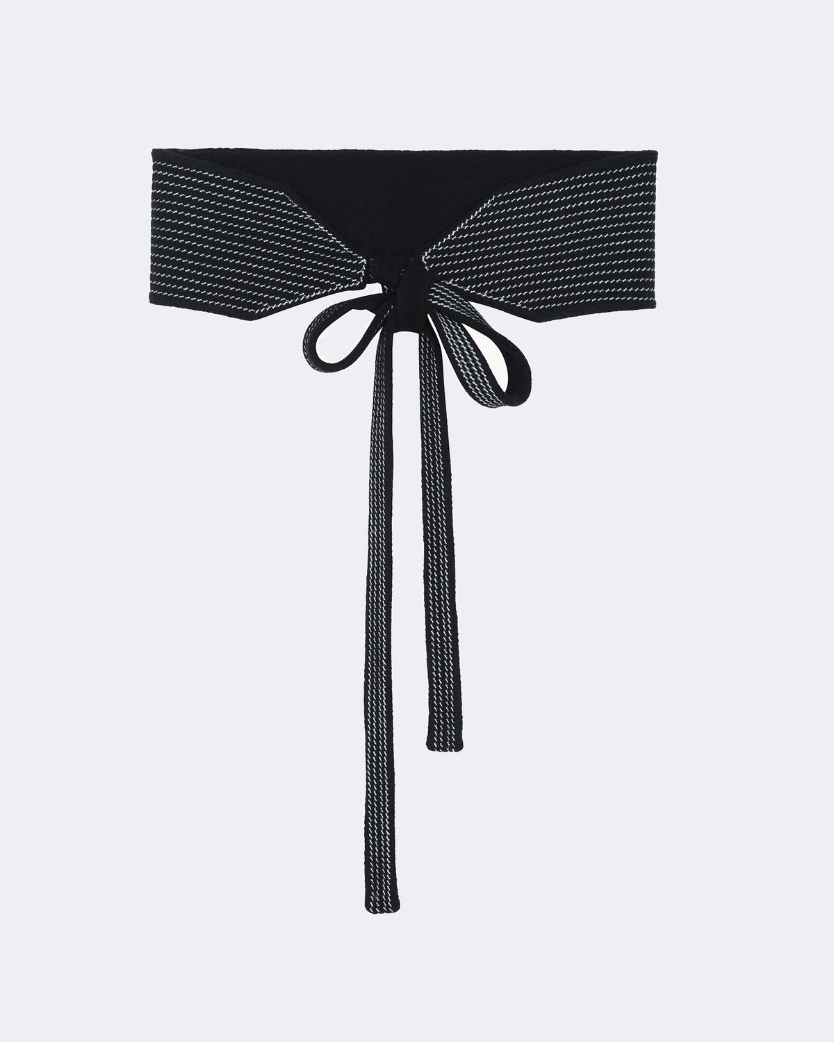 Ceinture en cachemire noir pour femme - Kujten packshot