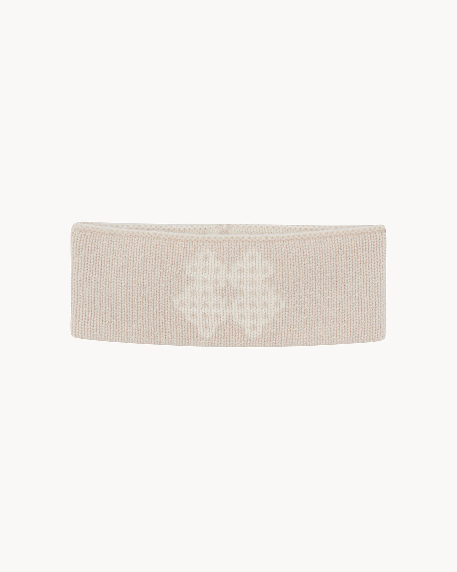 Bandeau en cachemire beige pour femme - Kujten packshot