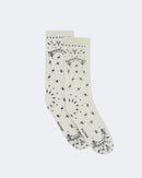 Chaussettes en cachemire blanc et noir pour femme - Kujten packshot
