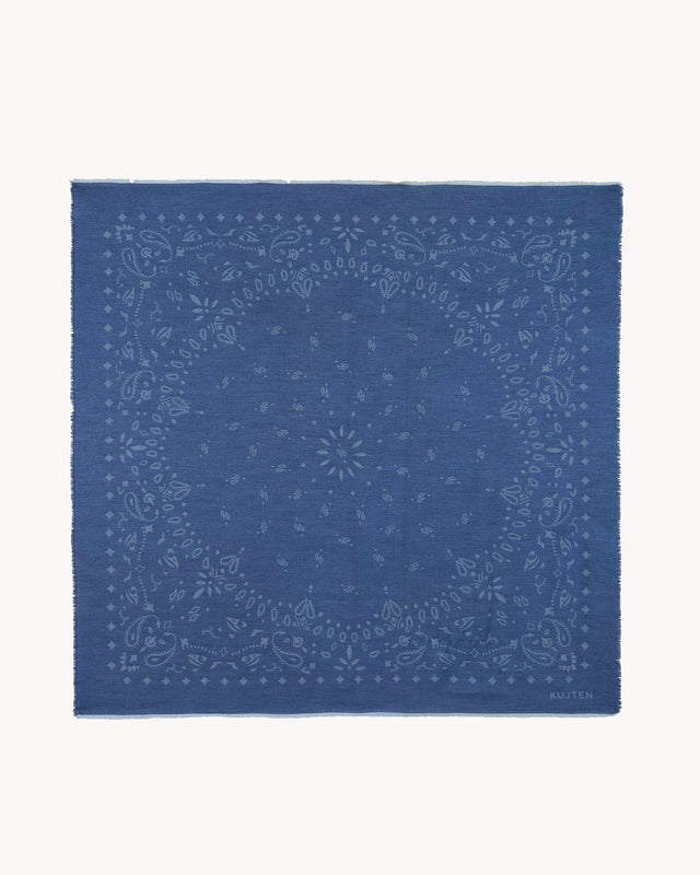 Étole Pierrot bleu denim - Image principale