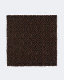 Grand bandana hachiko leopard cachemire marron - Kujten packshot