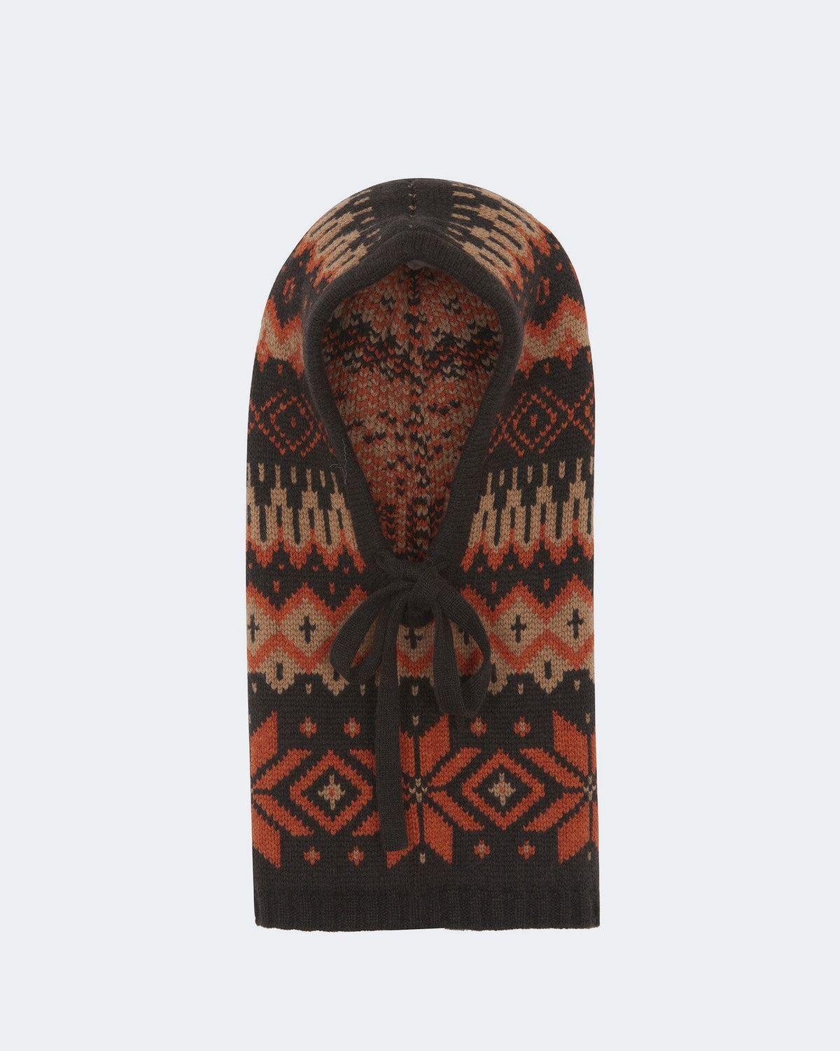 Cagoule en cachemire orange pour femme - Kujten packshot