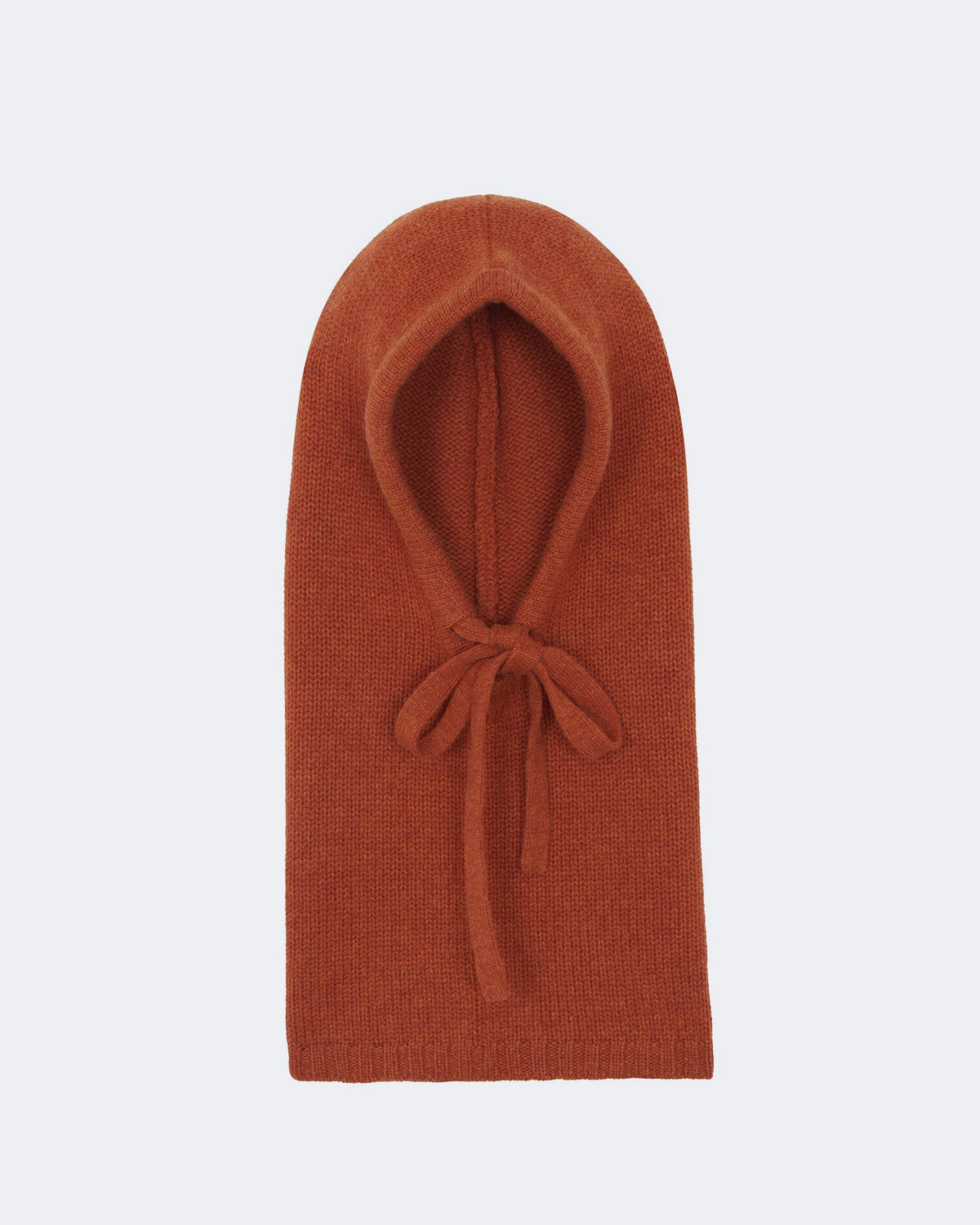 Cagoule en cachemire orange pour femme - Kujten packshot