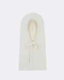Cagoule en cachemire blanc pour femme - Kujten packshot