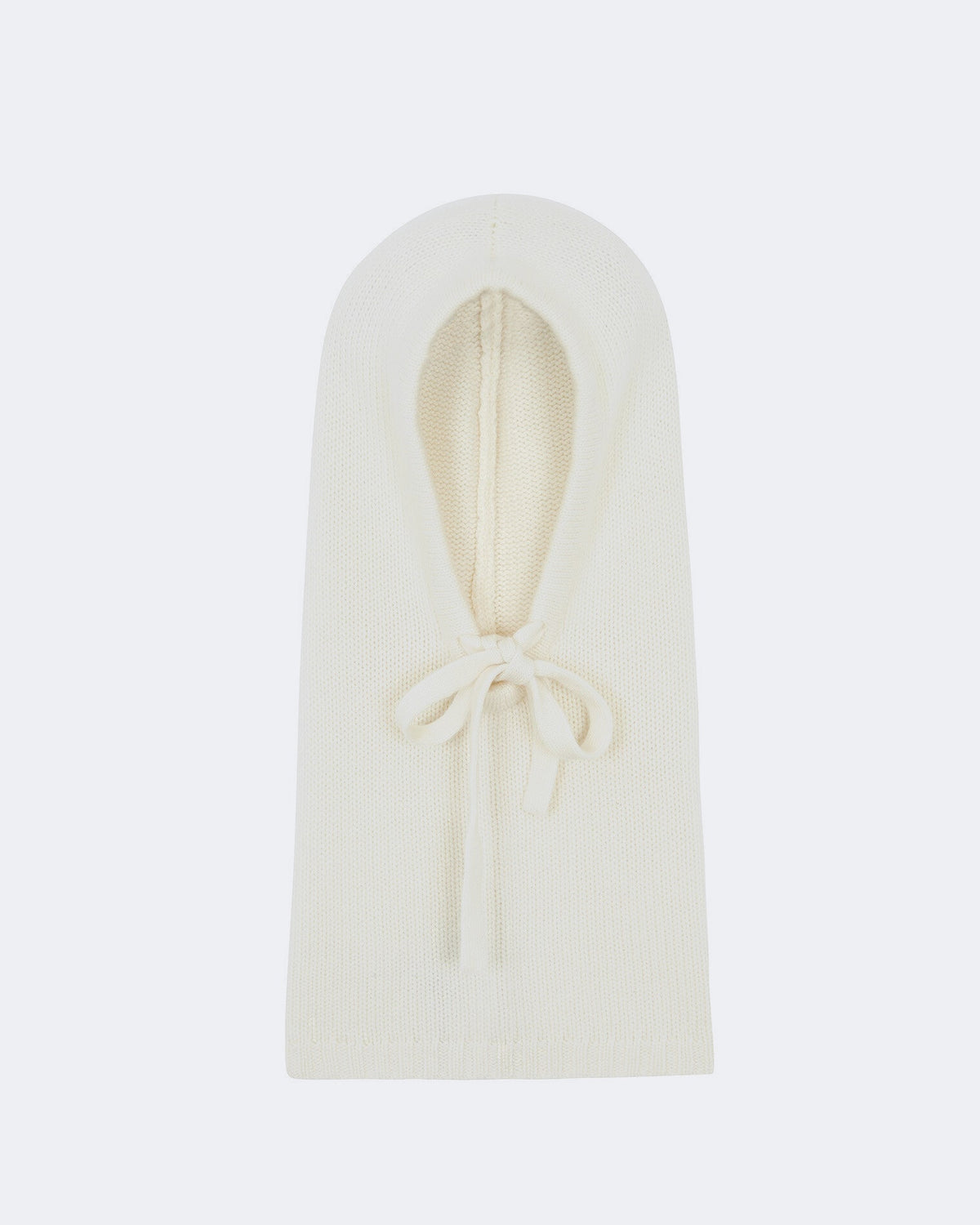 Cagoule en cachemire blanc pour femme - Kujten packshot
