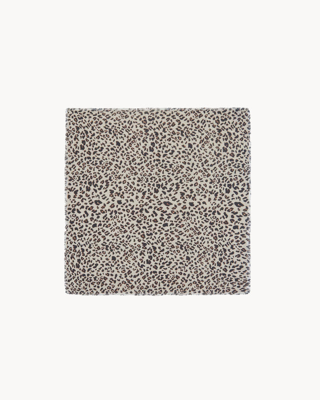 Petit Bandana Hachi Leopard avoine - Image principale