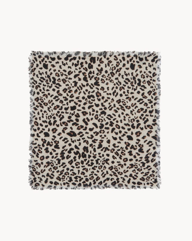 Petit Bandana Hachi Leopard avoine - Image principale