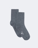 Chaussettes en cachemire gris pour femme - Kujten packshot