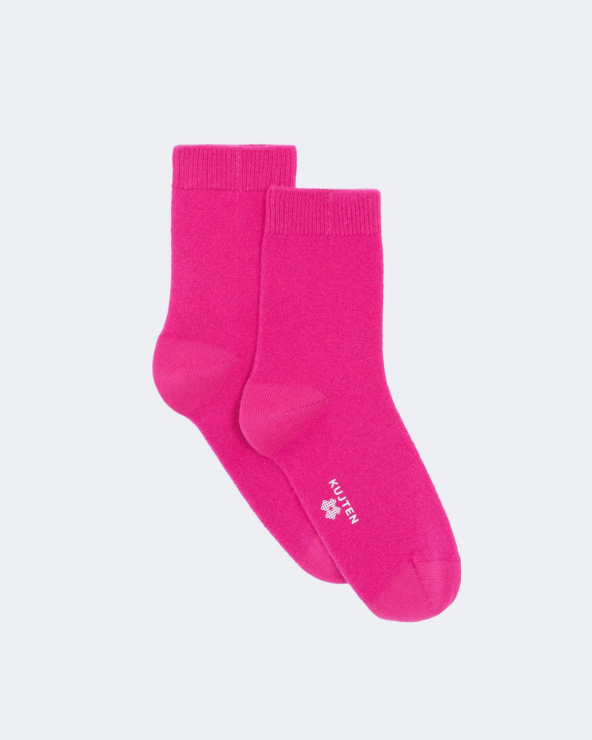 Chaussettes en cachemire rose pour femme - Kujten packshot