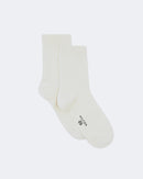 Chaussettes en cachemire blanc pour femme - Kujten packshot