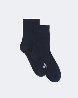 Chaussettes en cachemire bleu pour femme - Kujten packshot