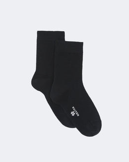 Chaussettes en cachemire noir pour femme - Kujten packshot