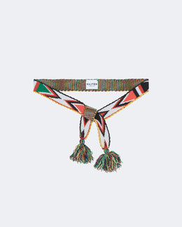 Ceinture en cachemire multicolore pour femme - Kujten packshot