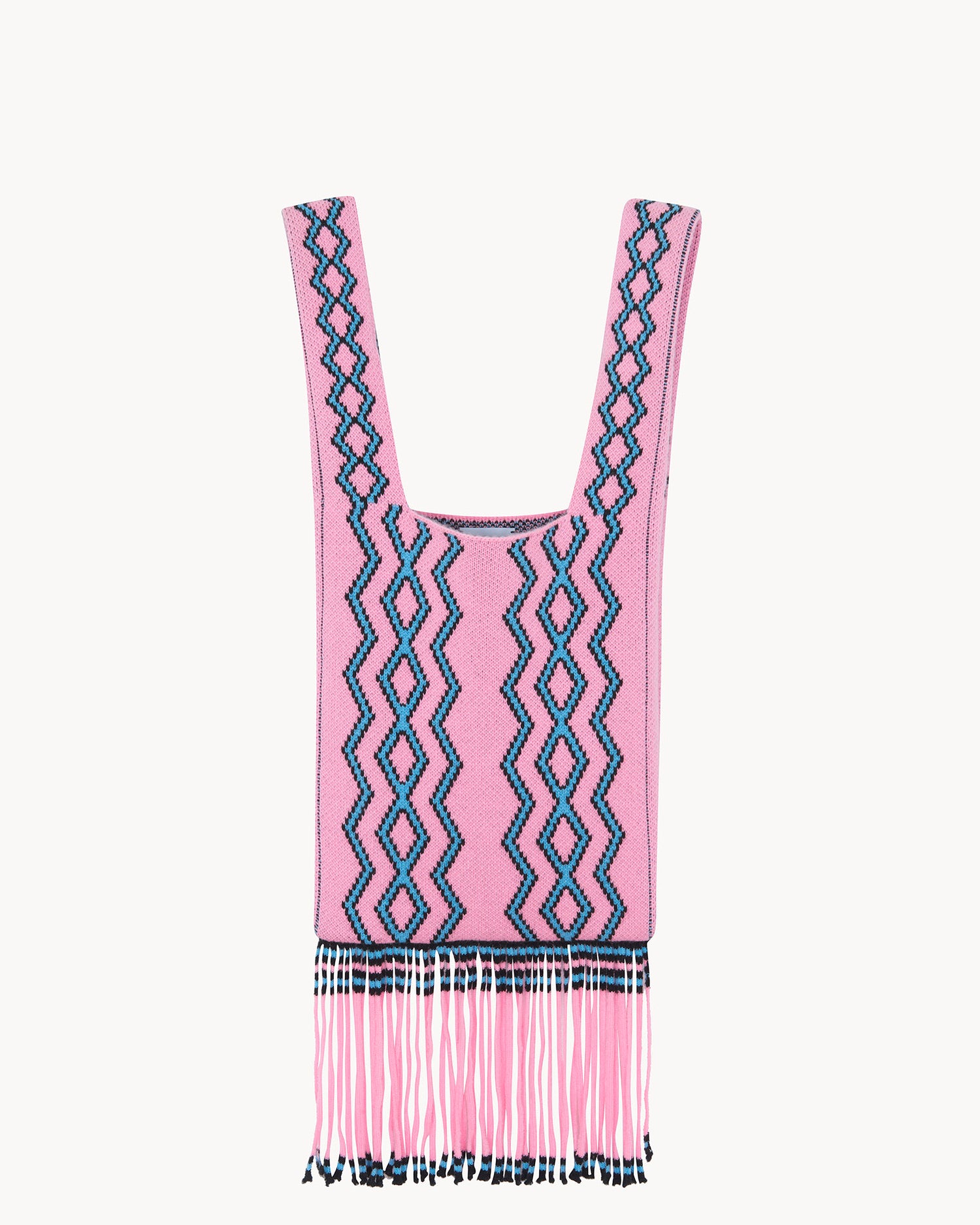 Sac en cachemire rose pour femme - Kujten packshot