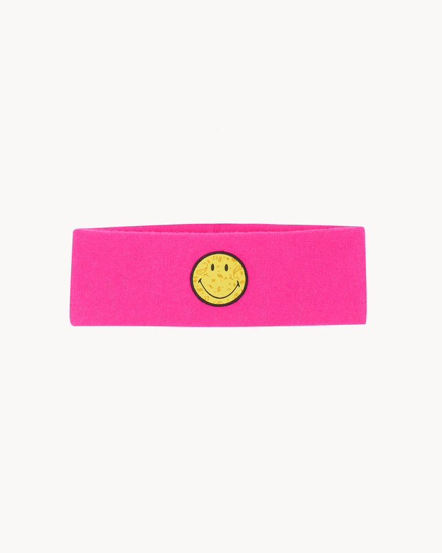 Headband Smiley neon pink - Image principale
