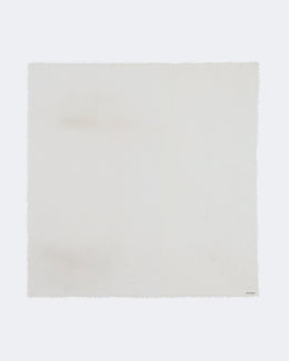 Bandana en voile de cachemire blanc et beige pour femme et pour homme - Kujten packshot