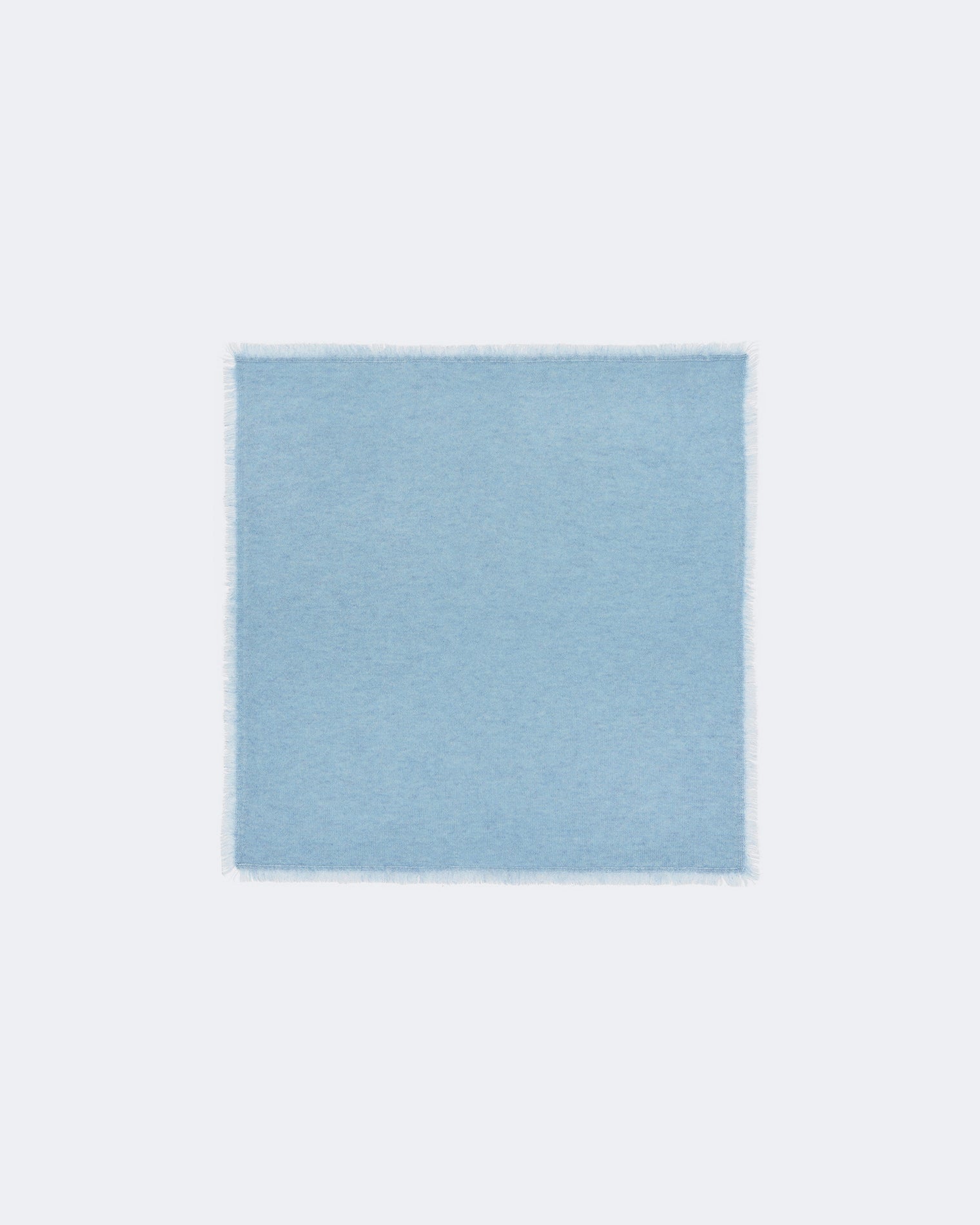 Bandana en cachemire bleu pour femme et pour homme - Kujten packshot
