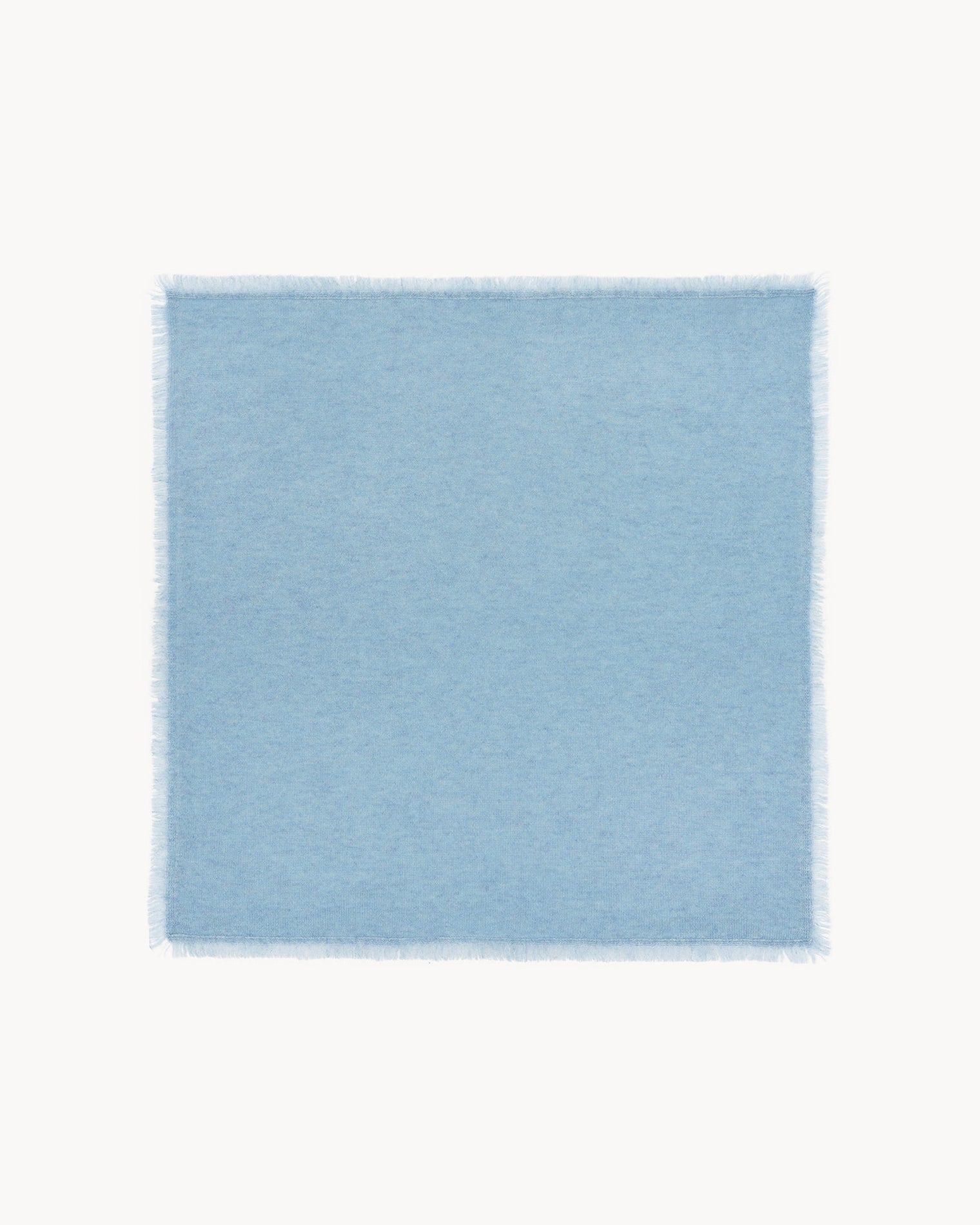 Bandana en cachemire bleu pour femme et pour homme - Kujten packshot