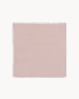 Bandana en cachemire rose et beige pour femme - Kujten packshot